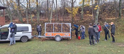 Echt viele Helfer beim Arbeitseinsatz. Danke! (Bild vergrößern)