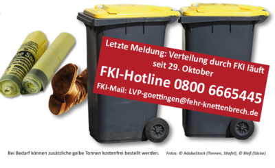 Info gelbe Verpackungstonne (Bild vergrößern)