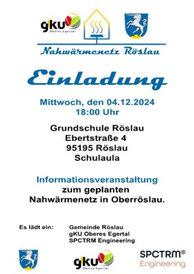 Informationsveranstaltung Nahwärmenetz Röslau am 04.12.2024 (Bild vergrößern)