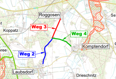 Bauarbeiten Radweg Komptendorf-Laubsdorf-Roggosen (Bild vergrößern)