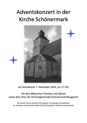 Adventskonzert in der Kirche Schönermark 07.12.24 (Bild vergrößern)