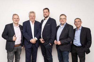 SOMM Präsidium (v. l. n. r.): Christian Martini, Joachim Stock, Jan Rickert, Christian Ruoss, François Rousies; Copyright: SOMM/Markus Nass