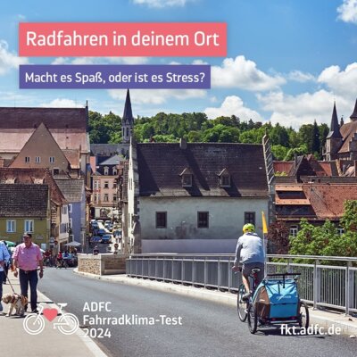 Foto zur Meldung: ADFC Fahrradklima-Test 2024 in der Endspurtphase