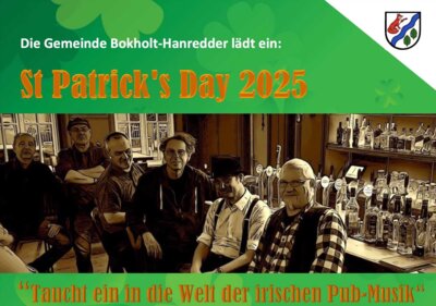 Geschenktipp: Early-Bird Tickets für den St. Patrick's Day mit der Band One More Pint (Bild vergrößern)