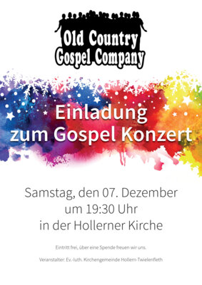 Plakat für das Gospel Konzert 2024 (Bild vergrößern)