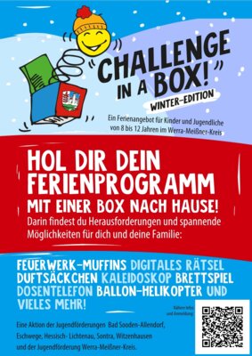 “Challenge in a box“ – Der Ferienspaß für Zuhause (Bild vergrößern)