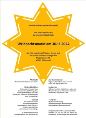 Foto zur Meldung: Verkaufsstand auf dem Weihnachtsmarkt der Rudolf-Steiner-Schule