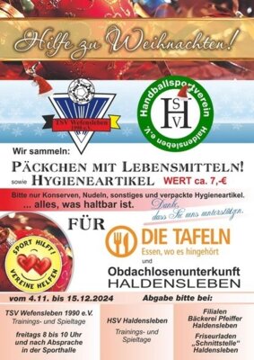 Meldung: Sport Hilft Vereine Helfen! 2024