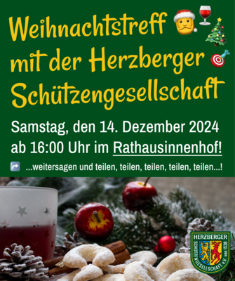 Weihnachtstreff  mit der Herzberger Schützengesellschaft (Bild vergrößern)