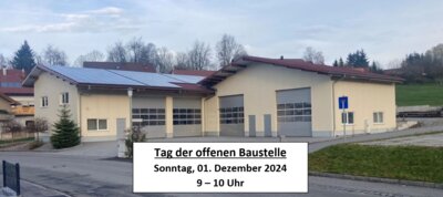 Foto zur Meldung: Tag der offenen Baustelle im neuen Feuerwehrgerätehaus in Prackenbach