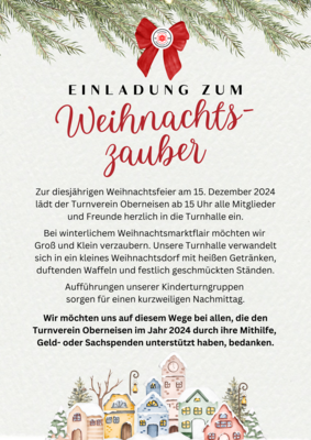 Einladung zum Weihnachtszauber (Bild vergrößern)