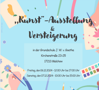 Wir laden herzlich zur Kunstausstellung ein! (Bild vergr&ouml;&szlig;ern)