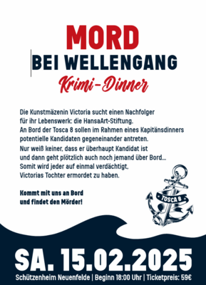 Krimi Dinner im Schützenheim