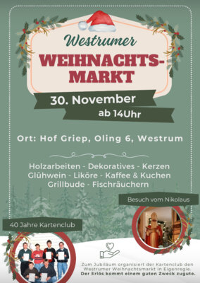 Weihnachtsmarkt in Westrum (Bild vergrößern)