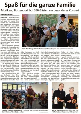 Erstes Kinderkonzert des Musikzug Bottendorf