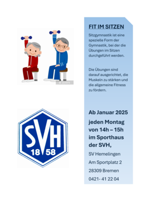 Sitzgymnastik *Fit im Sitzen* ab Januar 2025 (Bild vergrößern)