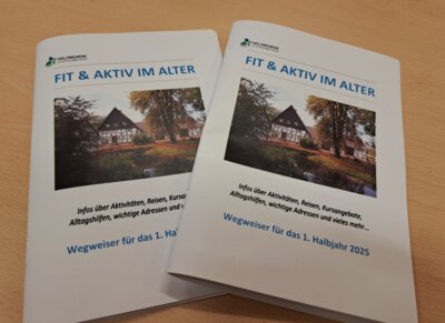 Foto zur Meldung: Der Wegweiser „Fit & Aktiv im Alter“ für das 1. Halbjahr 2025 ist erschienen!