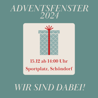 Adventsfenster am 15.12. auf dem Sportplatz (Bild vergrößern)