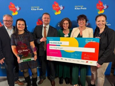 Deutscher Kita-Preis 2024 -  Kita in Ortrand mit 3. Platz ausgezeichnet (Bild vergrößern)