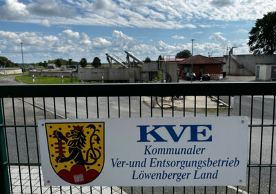 Hinweis des Kommunalen Ver- und Entsorgungsbetriebes (KVE) (Bild vergrößern)