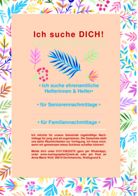 Anne-Marie Wolf fragt an! (Bild vergrößern)