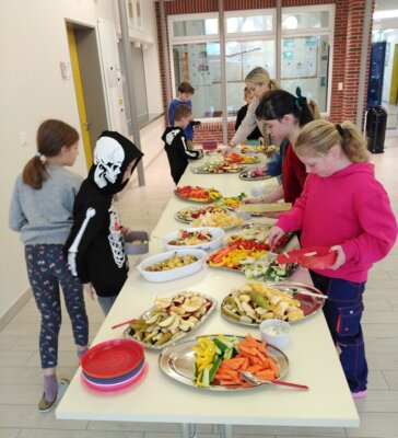 Gesunder Pausensnack Klasse 3a