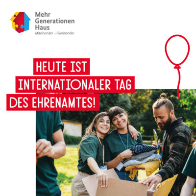 Internationaler Tag des Ehrenamtes