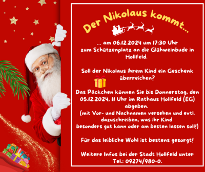 Der Nikolaus kommt ... (Bild vergrößern)