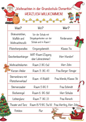 "Weihnachten in der Grundschule Demerthin"
