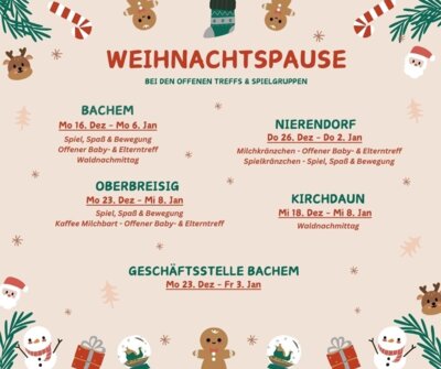 Foto zur Meldung: Kleine Weihnachtspause!