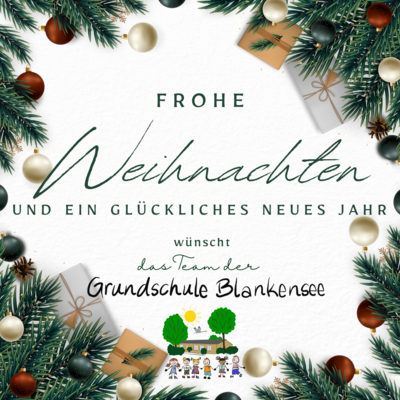 Frohe Weihnachten und ein herzliches Dankeschön (Bild vergrößern)