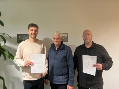 V.l.n.r.: Fynn Remmers, Horst Bokelmann, Ingo Grahlmann