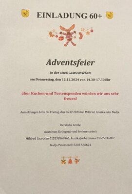 Foto zur Meldung: Adventsfeier