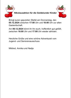 Foto zur Meldung: Nikolausaktion !
