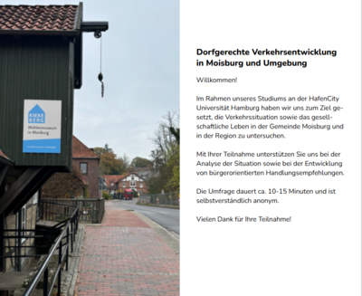 VERLÄNGERUNG!!!! Dorfgerechte Verkehrsentwicklung in Moisburg und Umgebung