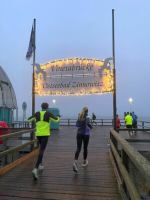 Laager Ausdauersportler beim Lauf auf der Insel Usedom. Foto: Petra Behn