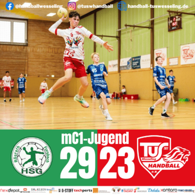 Meldung: HSG Rösrath/Forsbach : C1-Jugend - 29:23 [Spielbericht]