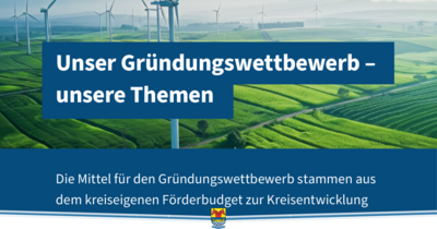Abbild aus dem Plakat des Gründerwettbewerbs