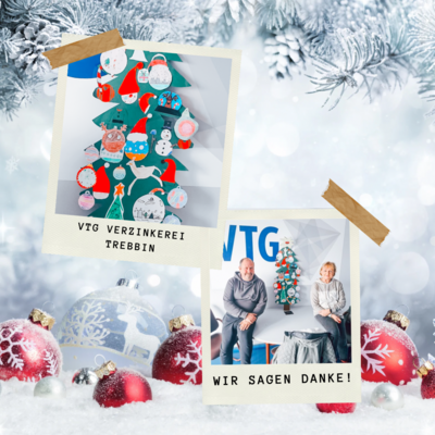 Herzlichen Dank an die Verzinkerei Trebbin – Eine großzügige Geste zur Weihnachtszeit (Bild vergrößern)