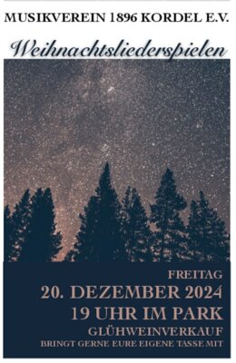 Flyer Weihnachtsliederspielen 2024 (Bild vergrößern)