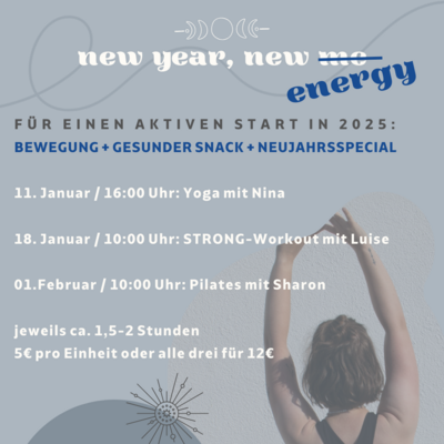 Unser Neujahrsprogramm: New Year, New Energy!