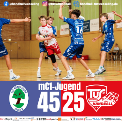 Meldung: TuS Königsdorf : mC1-Jugend - 45:25 [Spielbericht]