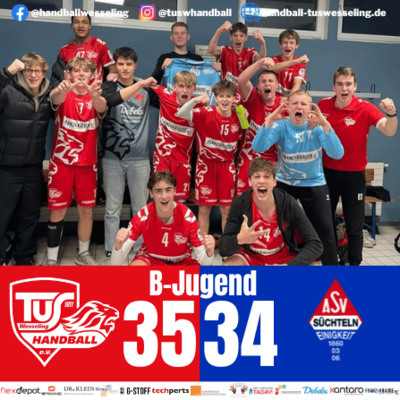 Meldung: mB-Jugend : ASV Süchteln - 35:34 [Spielbericht]