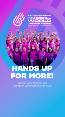 Volunteer der Handball-WM 2025 werden! (Bild vergrößern)