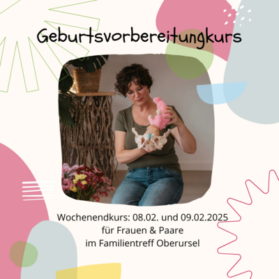 Geburtsvorbereitung für Frauen und Paare am Wochenende (Bild vergrößern)