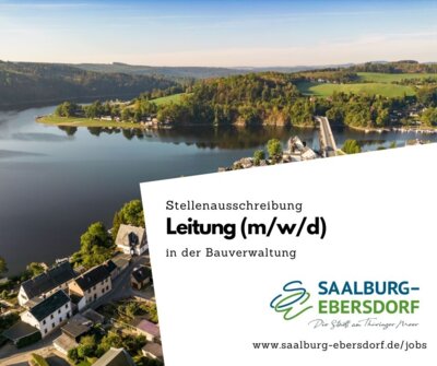 Meldung: Jetzt beruflich verändern in 2025! Leitung Bauverwaltung Saalburg-Ebersdorf