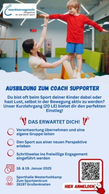 Ausbildung zum Coach Supporter: Bewegung, Verantwortung und neue Perspektiven