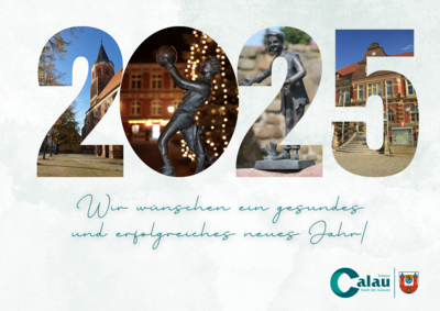 Neujahrsgrüße der Stadtverwaltung Calau (Bild vergrößern)