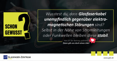 Mit Glasfaser surfst Du störungsfrei – egal was passiert! (Bild vergrößern)