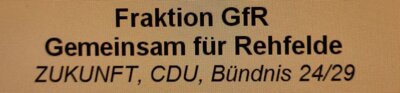 Foto zur Meldung: Information zu Personalfragen der Fraktion Gemeinsam für Rehfelde (GfR)
